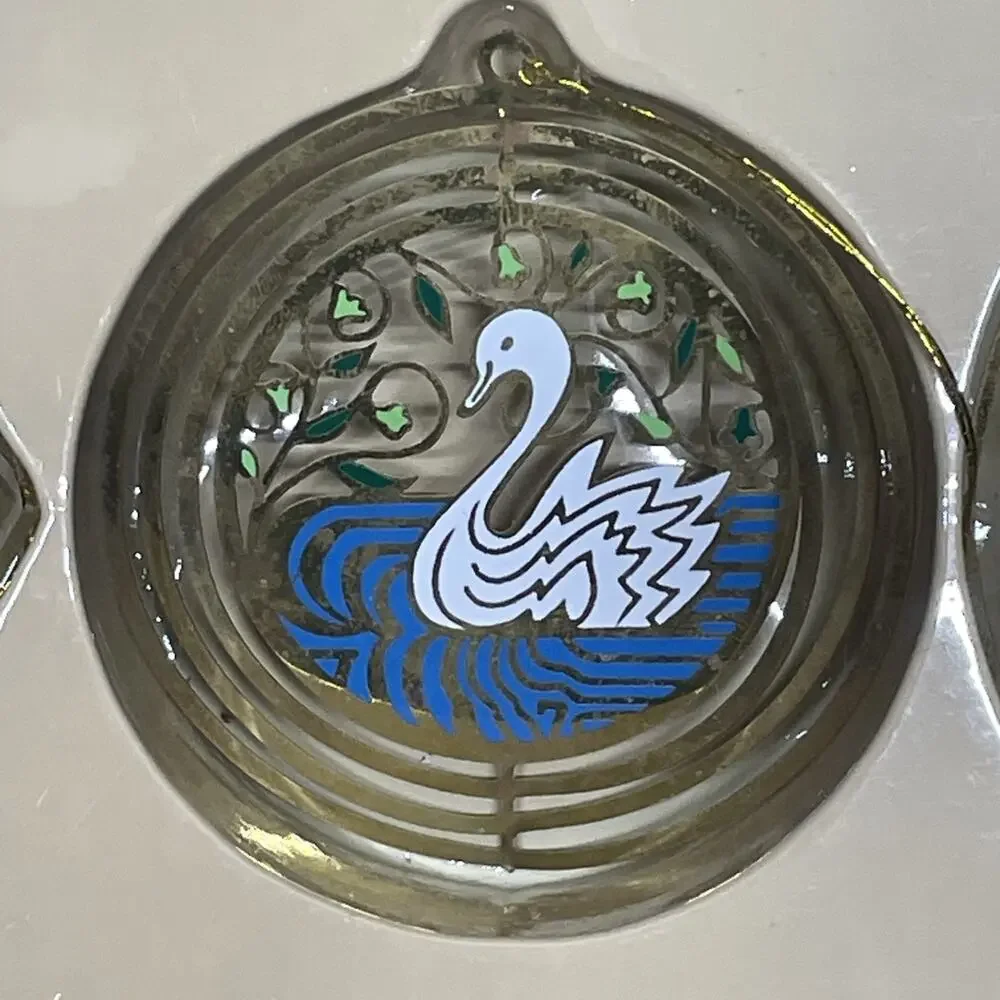 Vintage Solid Brass Classic Collection 12 Days of Christmas Ornaments
